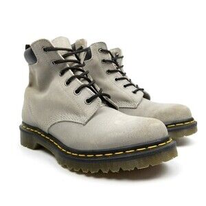 Dr. Martens 939 Ben Boots Cement Gray Leather Hiker Boots High Top Womens 8